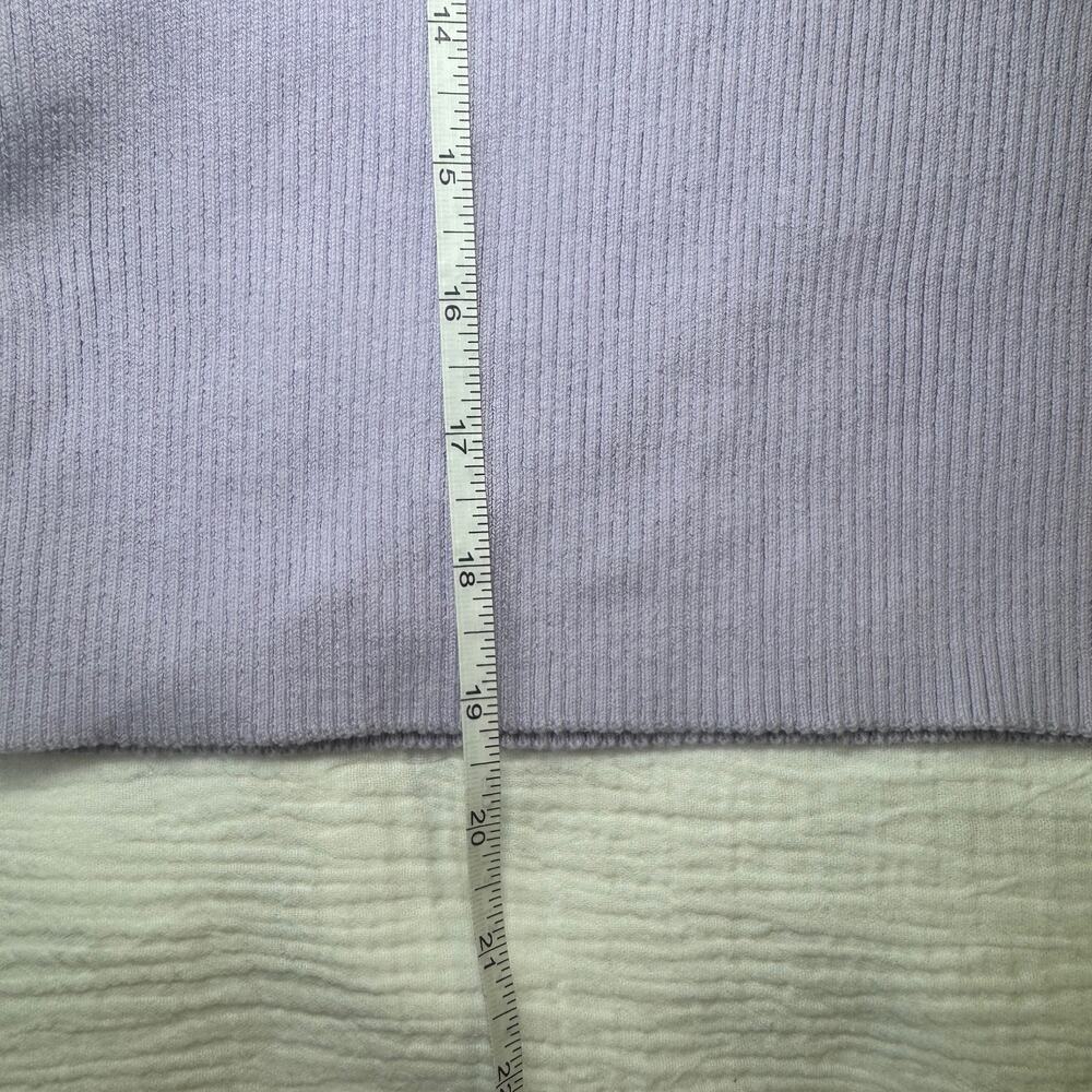 DSTLD Asymmetrical Ribbed Knit Tank Top Lilac Purple Lavender Women’s Medium - Picture 12 of 13